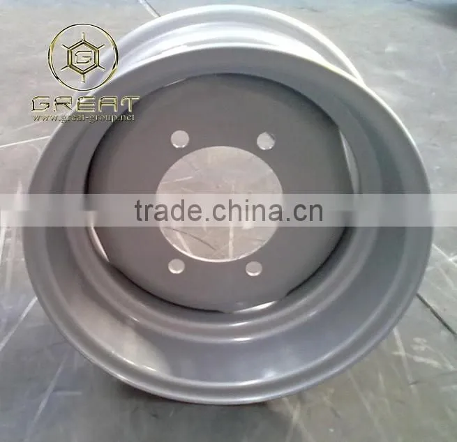 Steel trailer wheel rim and semi truck trailer rim