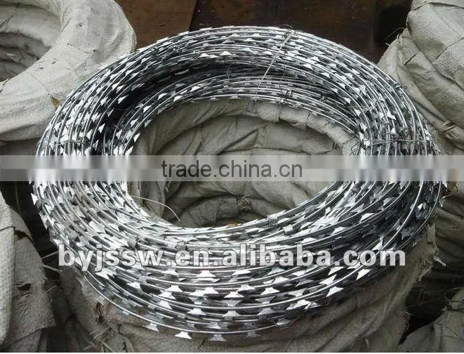hot-dipped galvanized razor barbed wire