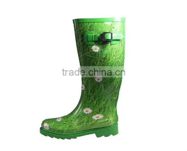 Women Mid Calf Waterproof Rainboots