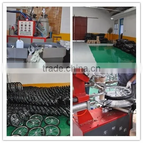 10 inch plastic solid rubber cart wheels