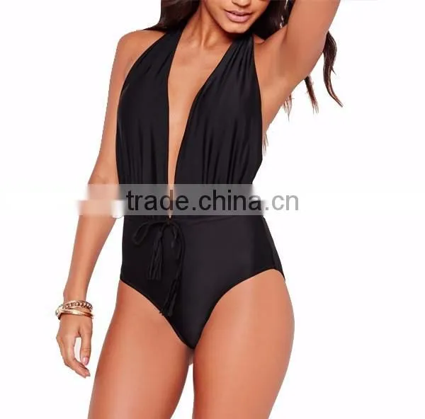 woman hot one piece swim wear with high quality