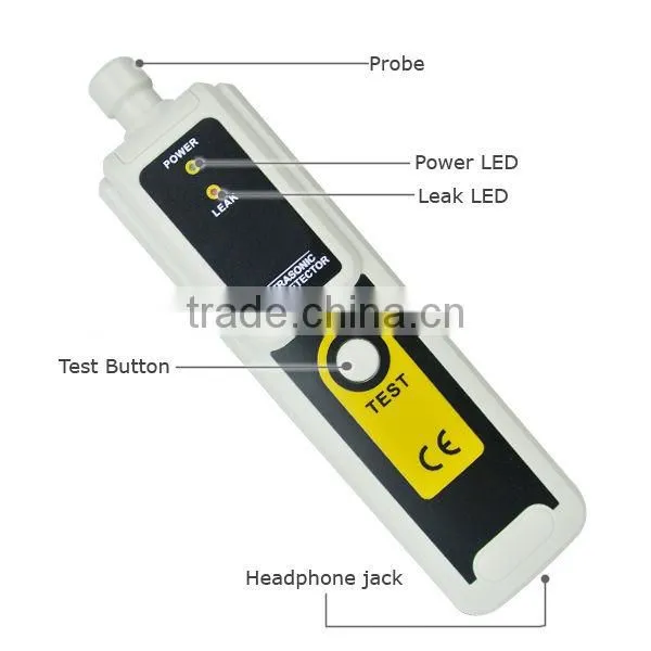 Transmitter Pressure & Vaccum System Locator Detects Air Water Dust Leaks & Ultrasonic Leak Detector