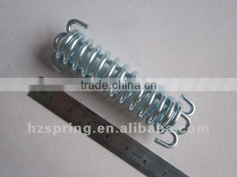 Custom safety drawbar extension spring with zinc plating finish