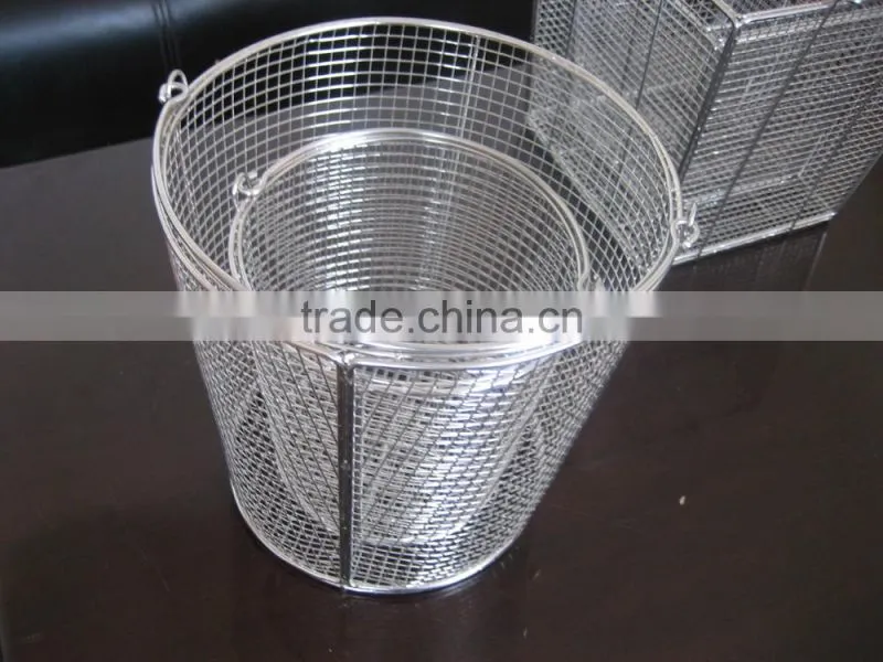 industrial galvainzed cheap folding wire mesh baskets for sale