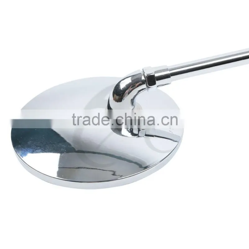 Motorcycle Universal 8mm Round Chrome Left Right Pair Rear View Mirror For Honda