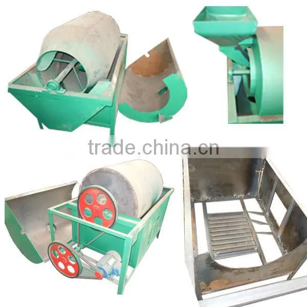 1.5KW design rotary drum type oil crop roasting machine(with firewood heating)