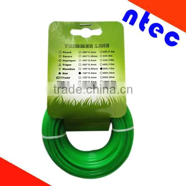 5LB commercial grade nylon trimmer line /grass cutter nylon line