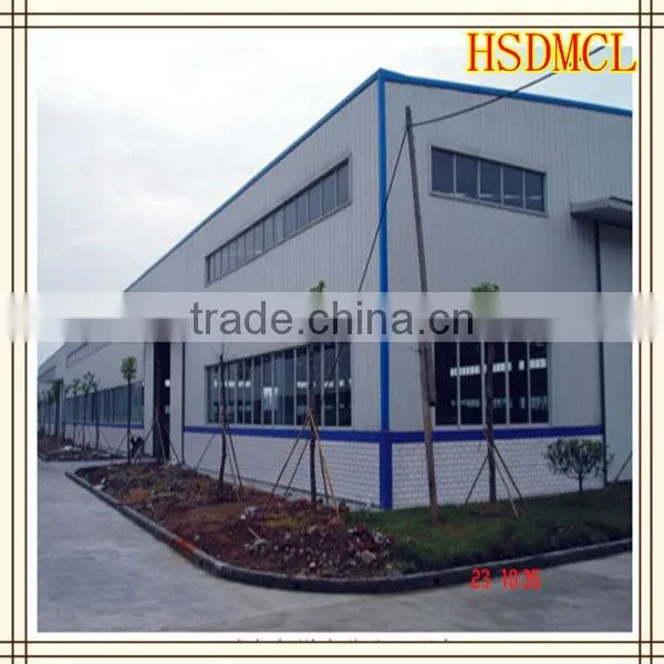 China large span stainless steel frame prefabricated warehouse workshop plant