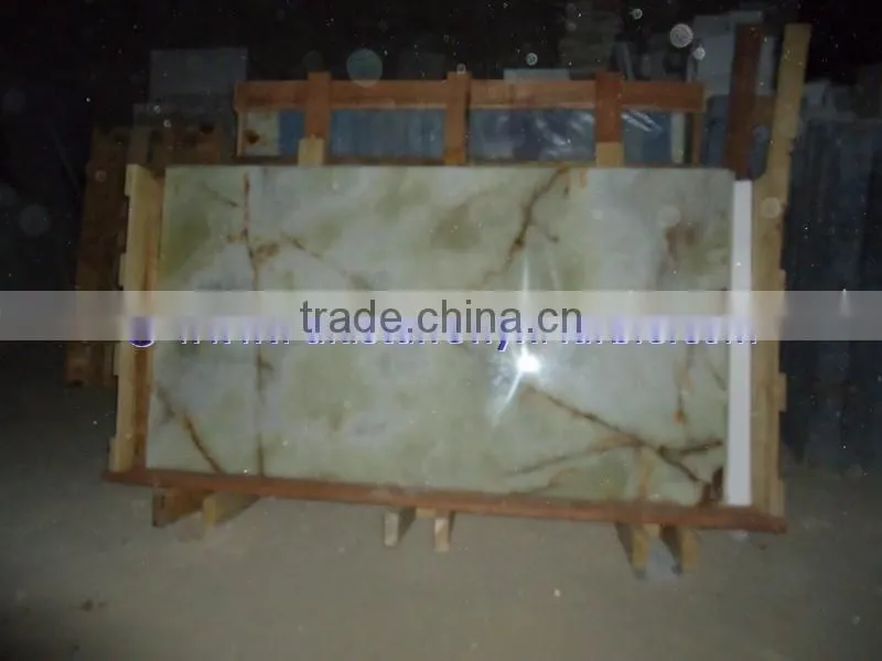 BEAUTIFUL LIGHT GREEN ONYX TABLE TOPS COLLECTION