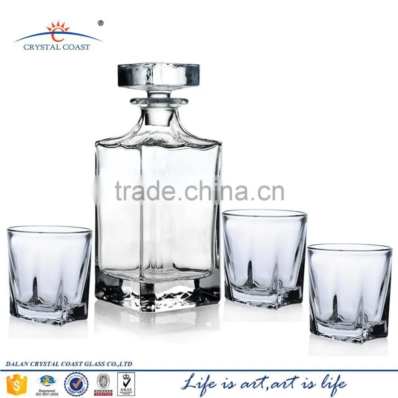 liquor whiskey glass decanter sets; shot glass whikey liquor gift set