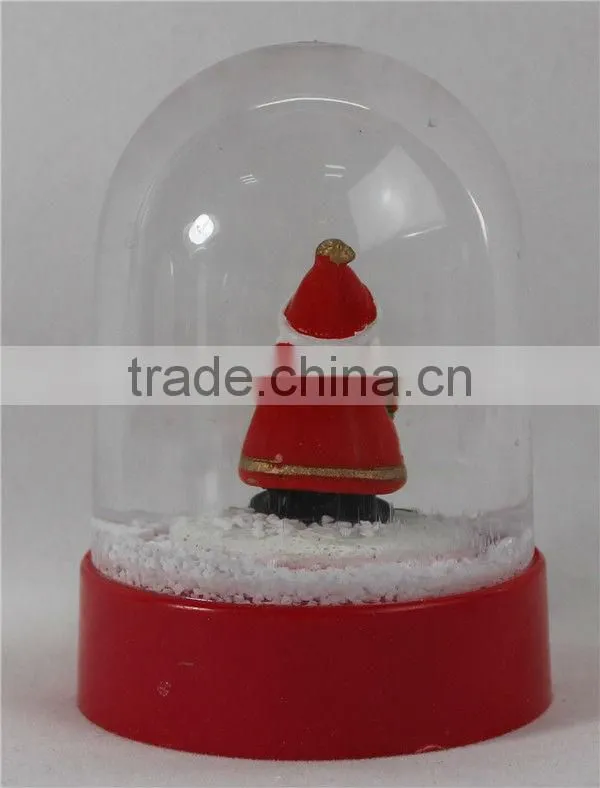 2016 walmart large christmas santa plastic snow globe
