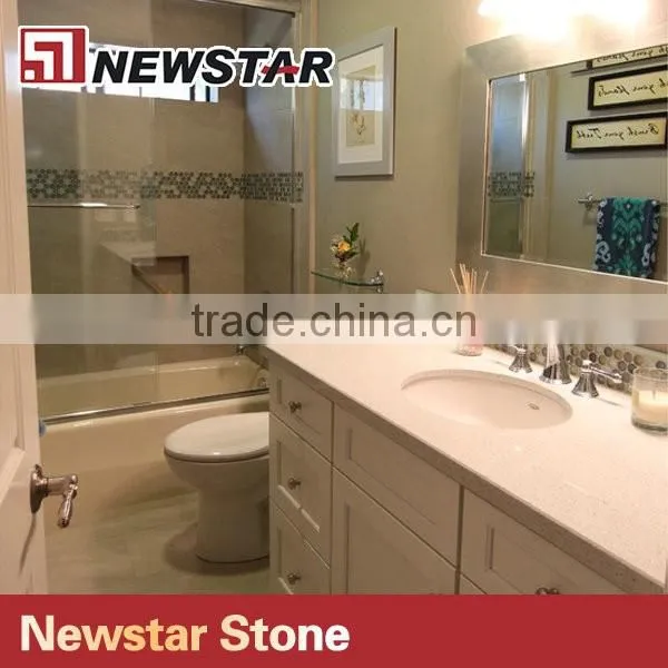 Newstar laminated quartz stone bathroom vanity top