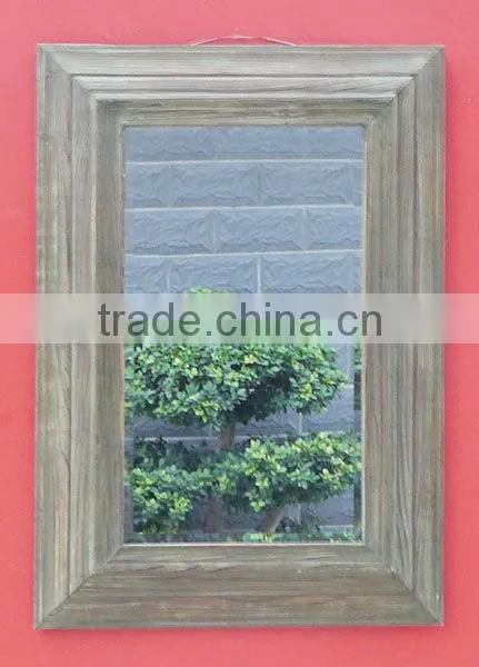 Decorative Metal Framed Stick On Wall Mirror