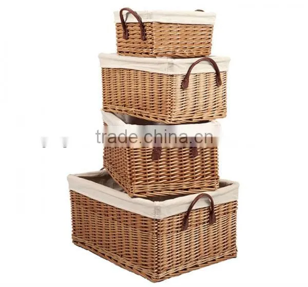 2016 cheap Nice Oval willow Basket with handles
