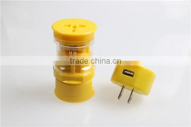 Supply Hign Quality 13A Four Ports universal world adapter with usb port USA/ Australia/Europe/UK