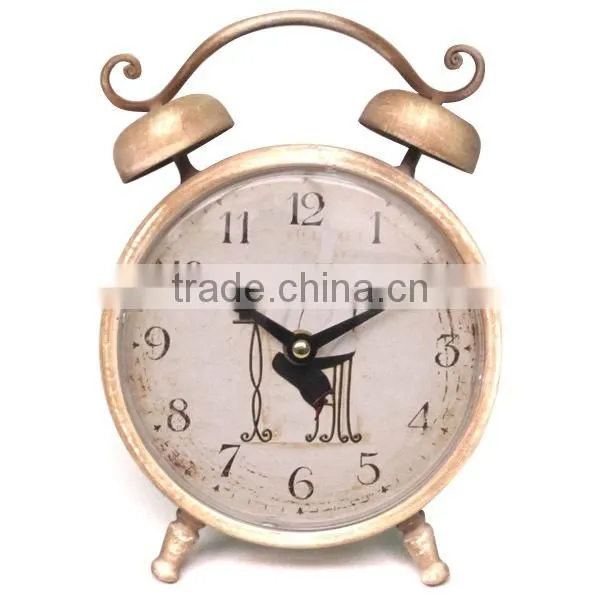 Metal Decorative Table Clock Desk Clock