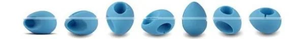 Egg shape silicone loudspeaker / silicone phone holder