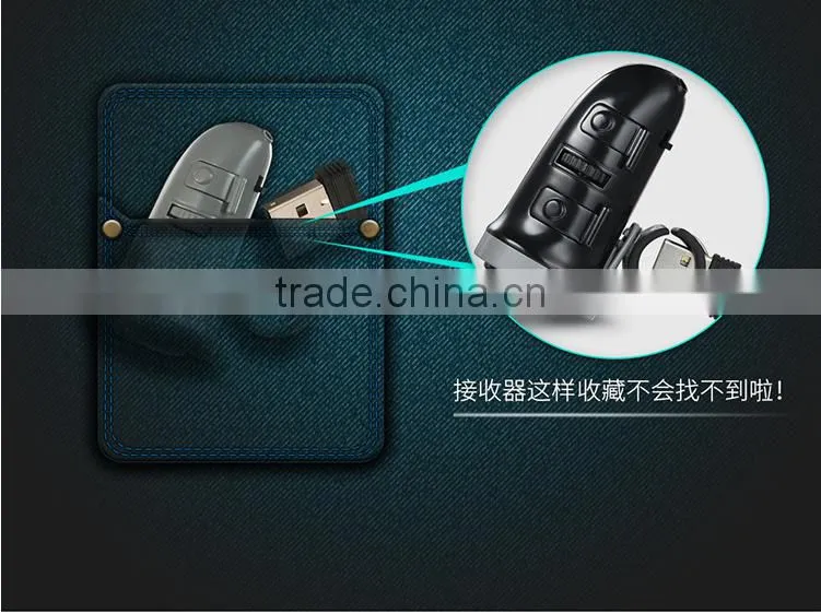 Universal 2.4Hz USB Wireless Wearable Finger Rings Mouse 1600dpi For All Notebook Laptop Tablet Desktop PC