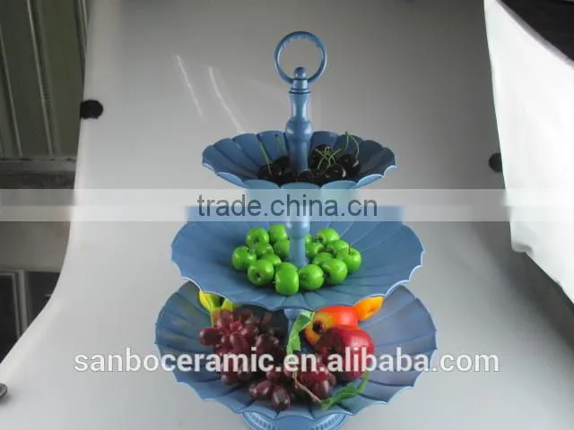 Colors Stand for wedding cake, Metal cake stand 3 Tiers Big size for display