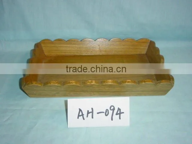 storage carbonize wooden tray ,wooden plate for sale
