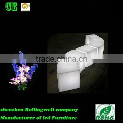 led garden bench/event decorated chairs/party tables and chairs