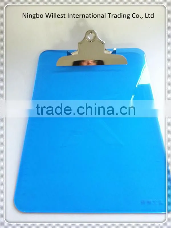 A4 butterfly blue PS writing clipboard