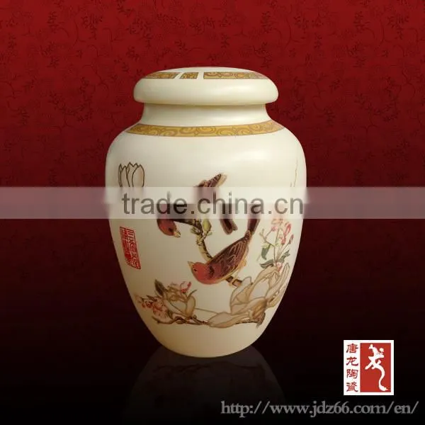 Good-quality jingdezhen ceramic tea jar fine porcelain tea caddy