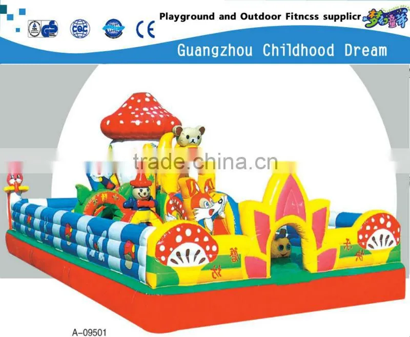 (CH-22177) INFLATABLE JUMPING , CHILDREN USE TIGER INFLATABLE JUMP BED