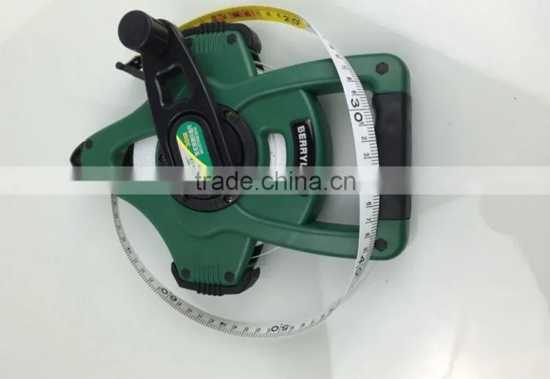 Berrylion Plastic Fiber Measuring Tapes 30Meters ABS+TPR Cover measuring tapes