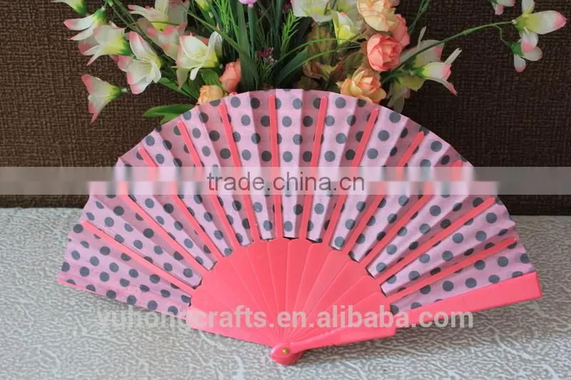 Fabric hand fan Dot design
