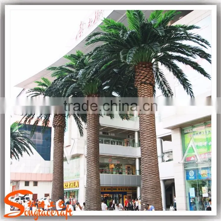 Songtao wholesale artificial palm trees customized fiberglass artificial date palm tree