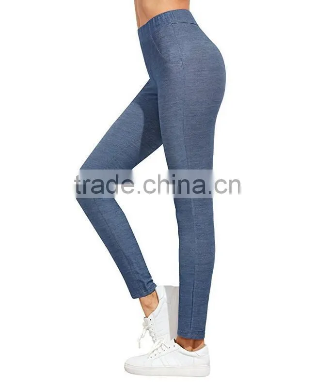 Sexy Tights Blue High Waist Yoga Workout Leggings Stretch Tights Pictures Of Women In Transparent For Girls