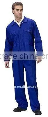 Coverall Overalls Regular Navy Poly Cotton Boilersuits jumpsuit Press Stud Front workwear