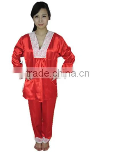 female red super soft pajamas , home sleepwear