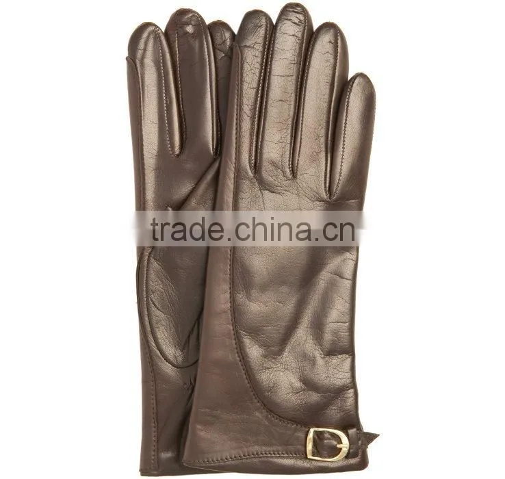 leather fashion gloves women