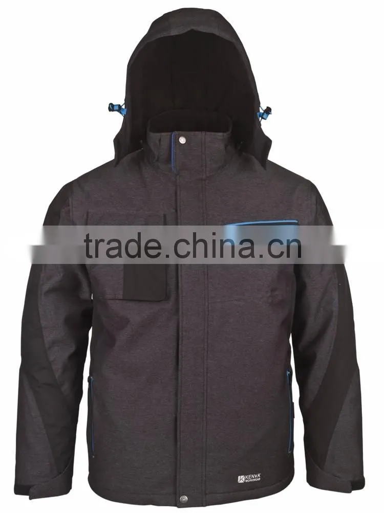 Safety garments mens parka winter jacket with waterproof EN343