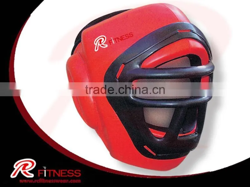 Professional WTF dipped foam Taekwondo head guard with mask
