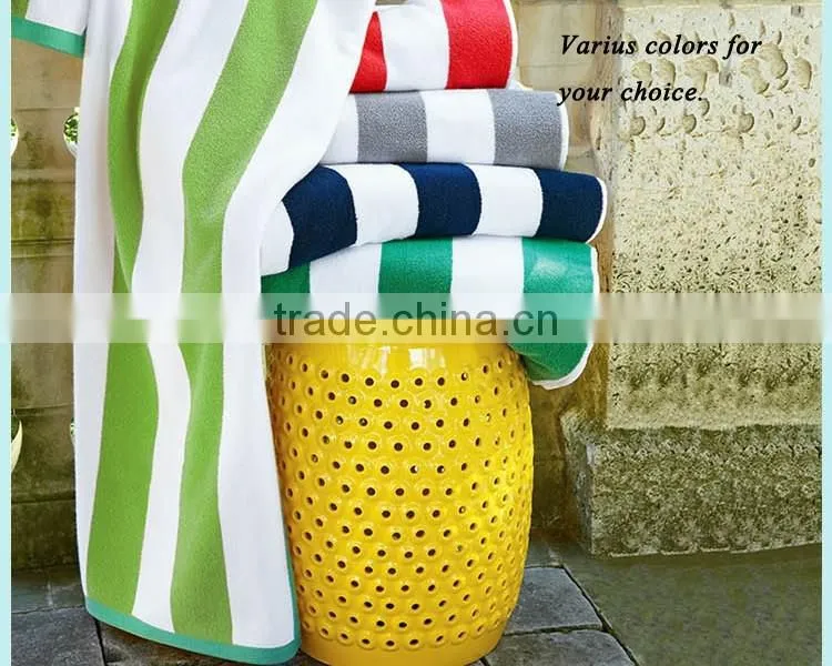 pool towel ,cotton blue and white pool towel