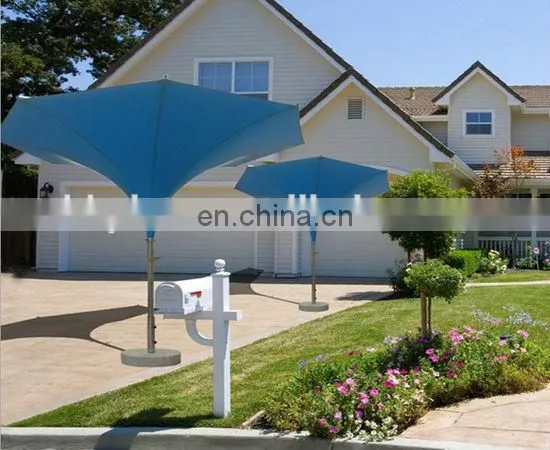 Italy outdoor garden umbrellas, 3.5m diameter tulip umbrellas for coffee shop