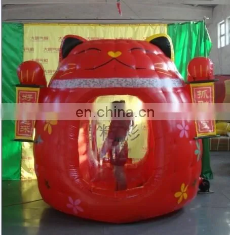 2.5m high inflatale catch money machine / inflatable lucky cat