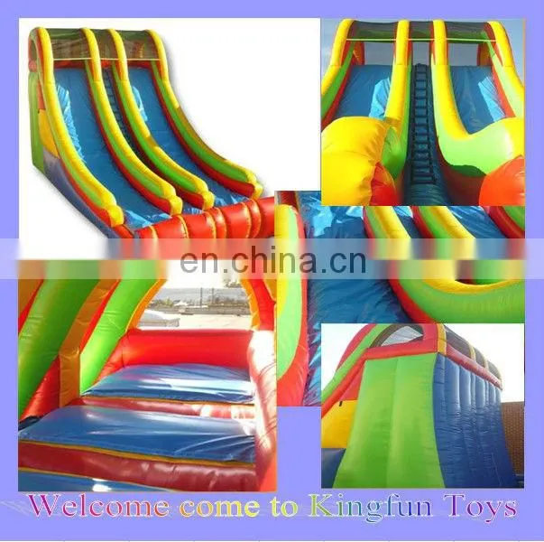 HOT Inflatable wet slide,double water slideway inflatable toys