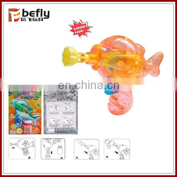 Transparenct flash toy bubble blower
