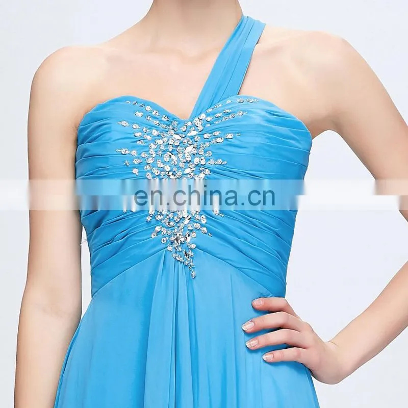 Grace Karin One shoulder Long Chiffon Evening Gowns Party Gowns CL3120-3