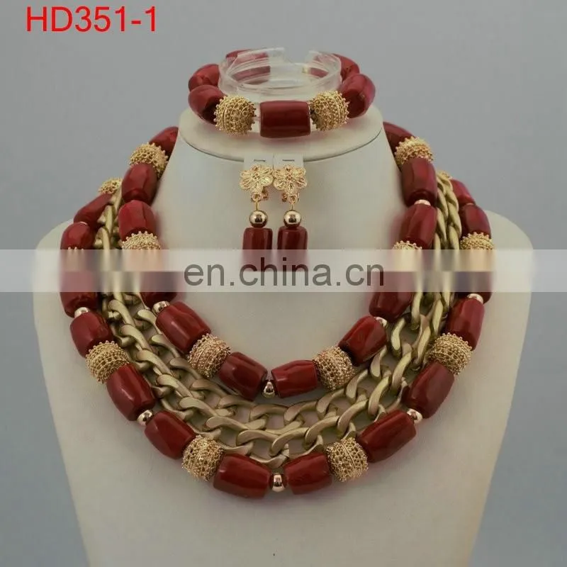 2016 cheap beads jewelry set include necklace earrings bracelet | gorgeous big jewelries set