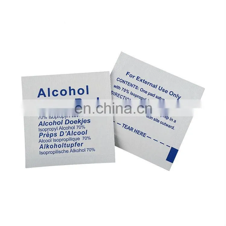 promotional unique customising logo printable alcohol tissue
