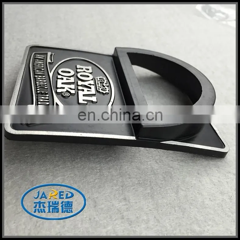 Engraved logo aluminum metal label with 3M adhesive