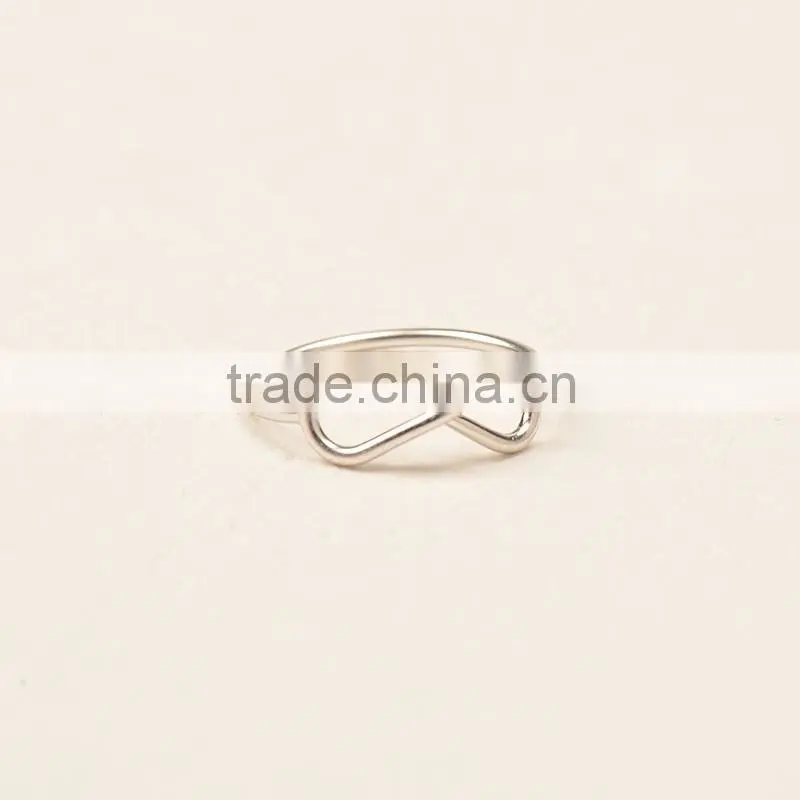 Fashion Women Engagement Jewelry silver Plating Female Finger Rings