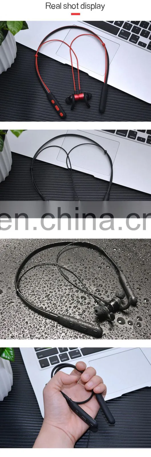 Golden Sky Boat Earphone Headset Wireless Earbuds 5.0 Neckband Headphones Factory Free Shipping
