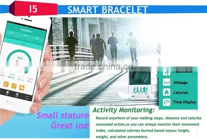 Pedometer date&time colorie bluetooth LC-i5 Smart Bracelet