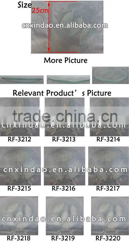 Professional Beautiful Promotion Decorative Glass Plate for Wholesale for Tableware